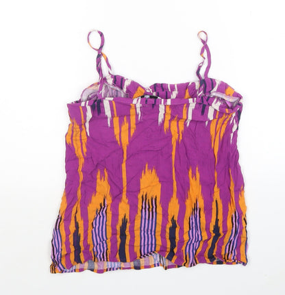 Womens UK Size 8 Warehouse Purple Basic Tank