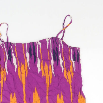 Womens UK Size 8 Warehouse Purple Basic Tank