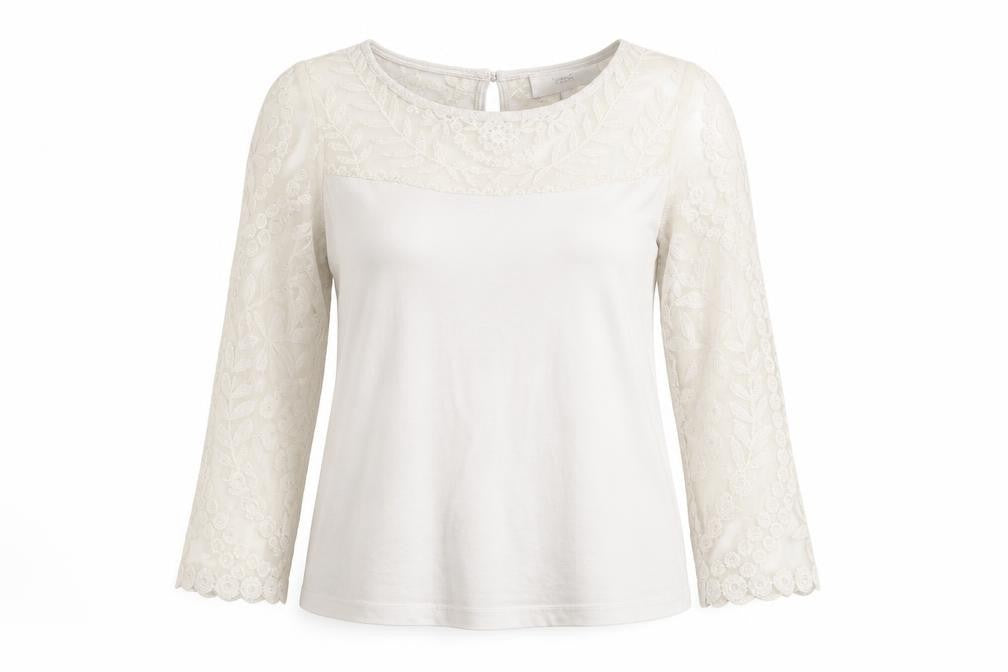 Womens UK Size 6 NEXT Ivory Jersey Blouse