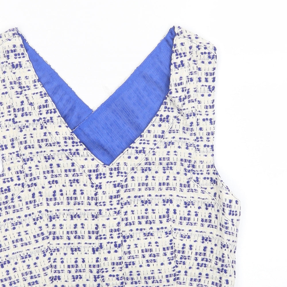 Womens UK Size S Drole de copine White Cropped Blouse