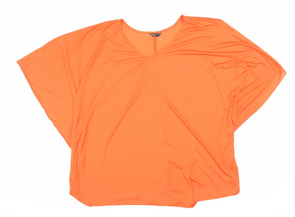 Womens UK Size 22 Marina Kaneva Orange Basic Blouse