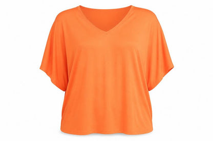 Womens UK Size 22 Marina Kaneva Orange Basic Blouse