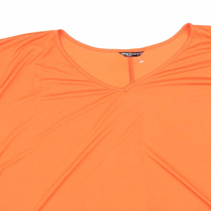 Womens UK Size 22 Marina Kaneva Orange Basic Blouse