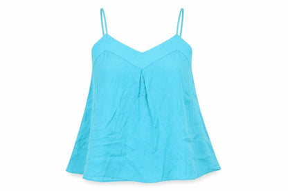 Womens UK Size 10 River Island Blue Camisole T-Shirt