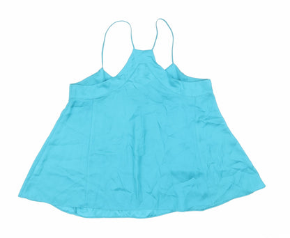 Womens UK Size 10 River Island Blue Camisole T-Shirt