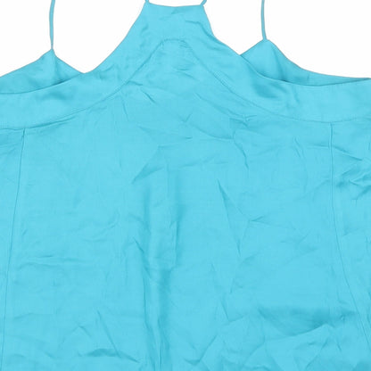 Womens UK Size 10 River Island Blue Camisole T-Shirt