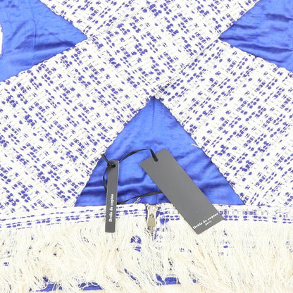 Womens UK Size M Drole de Copine Blue Cropped Blouse