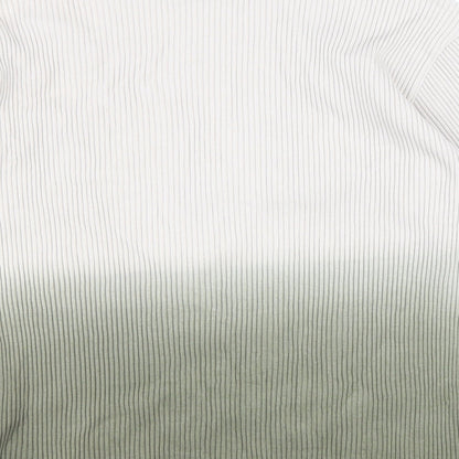 Collision Mens Green Round Neck Cotton Pullover Jumper Size XS - Ombre