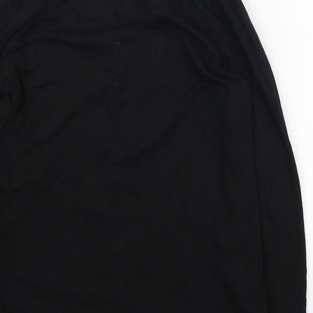 IIWII Mens Black Cotton T-Shirt Size S Round Neck - It is what it is