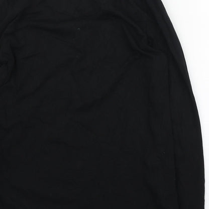 IIWII Mens Black Cotton T-Shirt Size S Round Neck - It is what it is