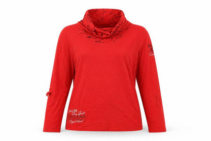 Soccx Womens Red Cotton Pullover Sweatshirt Size XL Pullover - England
