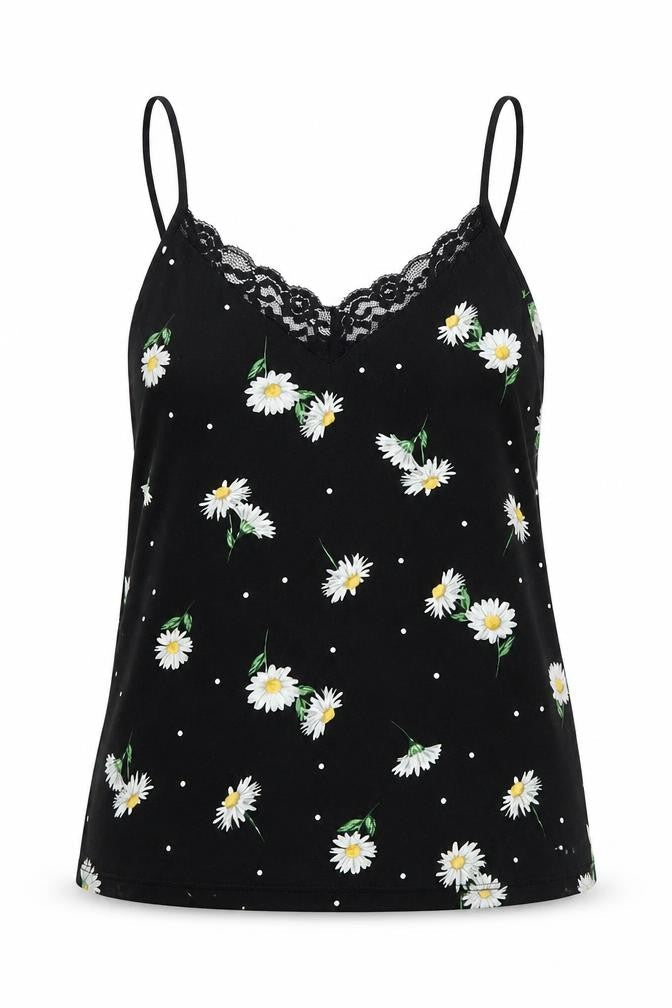 Womens UK Size S Primark Black Camisole Tank