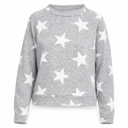 Boohoo Womens Grey Round Neck Geometric Polyester Pullover Jumper Size M