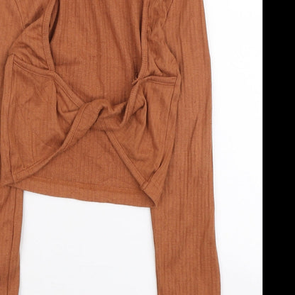 Womens UK Size 10 Missguided Brown Pullover Jumper