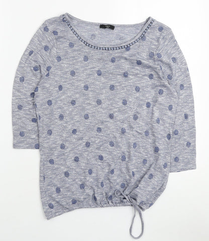 Womens UK Size 12 M&Co Blue Pullover Jumper