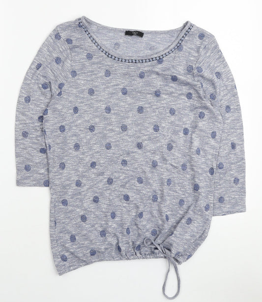 Womens UK Size 12 M&Co Blue Pullover Jumper