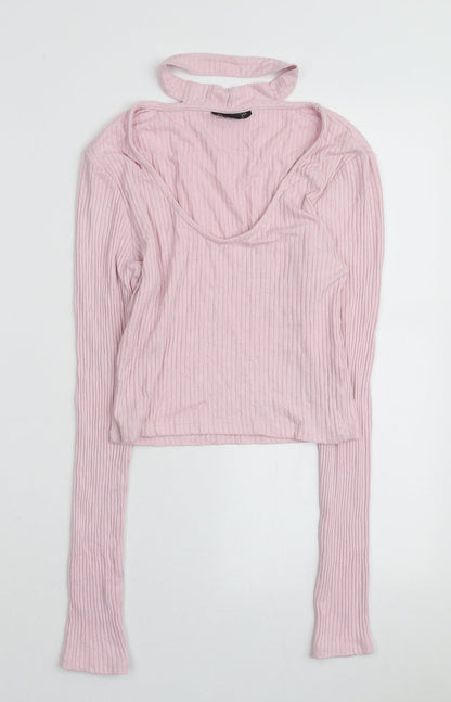 Womens UK Size 10 Topshop Pink Pullover Jumper