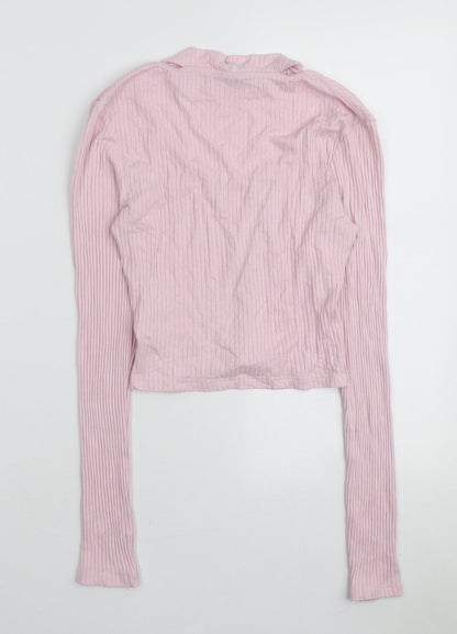 Womens UK Size 10 Topshop Pink Pullover Jumper