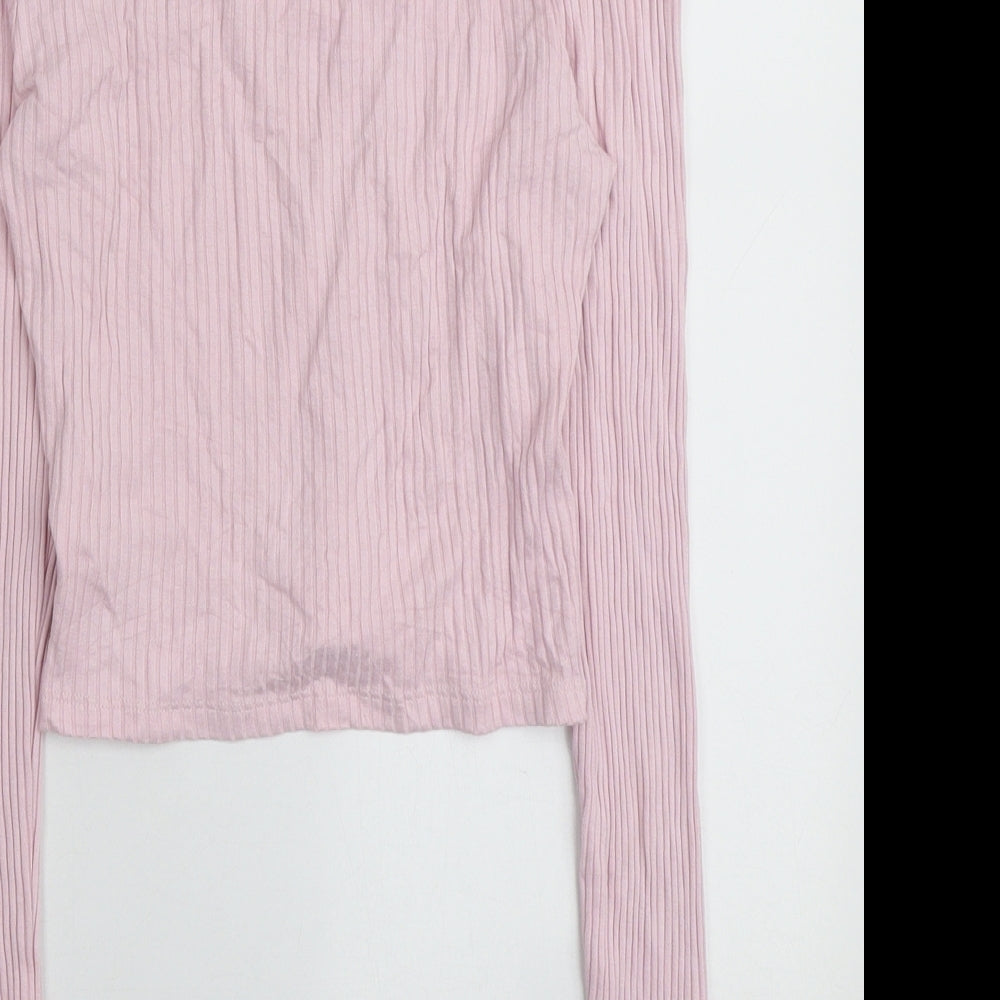 Womens UK Size 10 Topshop Pink Pullover Jumper