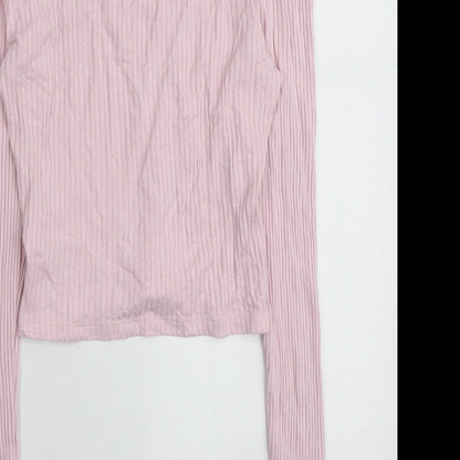Womens UK Size 10 Topshop Pink Pullover Jumper