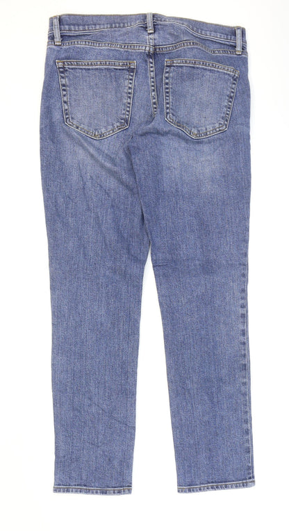 Gap Mens Blue Cotton Straight Jeans Size 28 in L27 in Regular Zip