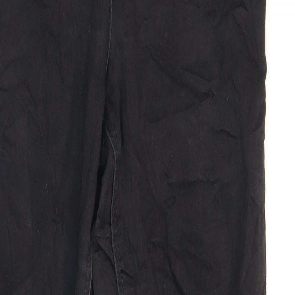 Mens UK Size  Papaya Regular Fit Skinny Black Jeans