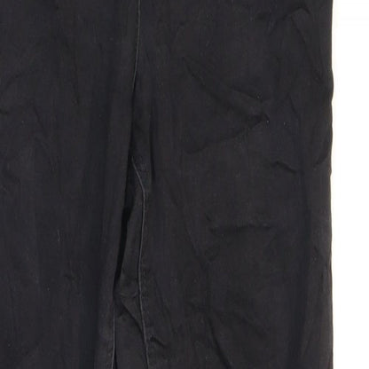 Mens UK Size  Papaya Regular Fit Skinny Black Jeans