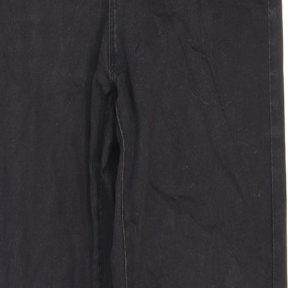 Denim & Co. Womens Black Cotton Skinny Jeans Size 10 L27 in Regular Zip
