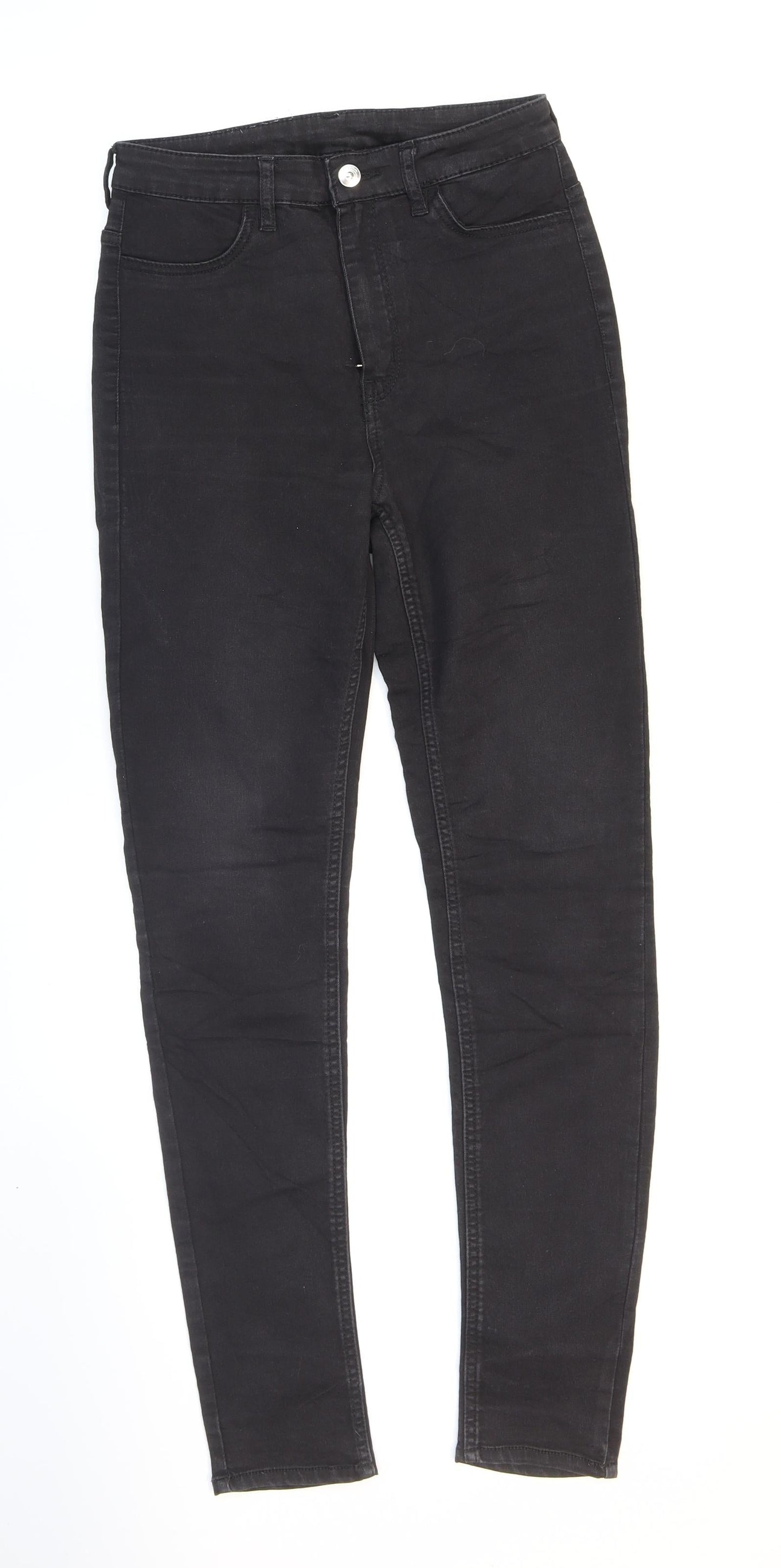 Womens UK Size 10 Divided Regular Fit Skinny Black Jeans