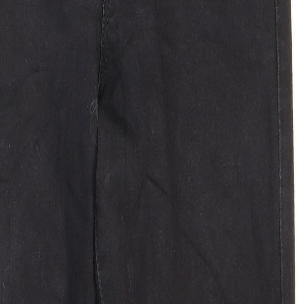 Denim & Co. Womens Black Cotton Skinny Jeans Size 10 L27 in Regular Button