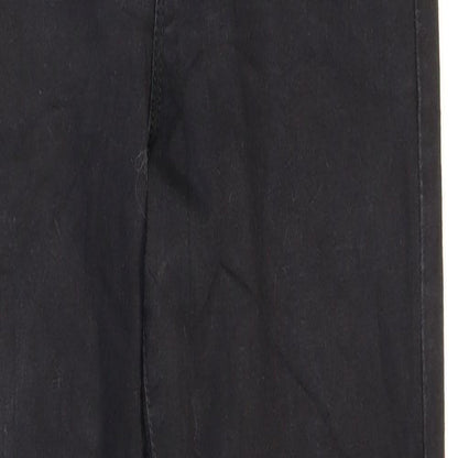 Denim & Co. Womens Black Cotton Skinny Jeans Size 10 L27 in Regular Button
