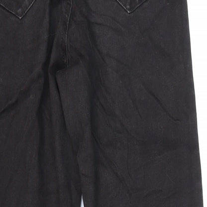 Denim & Co. Womens Black Cotton Skinny Jeans Size 10 L27 in Regular Button