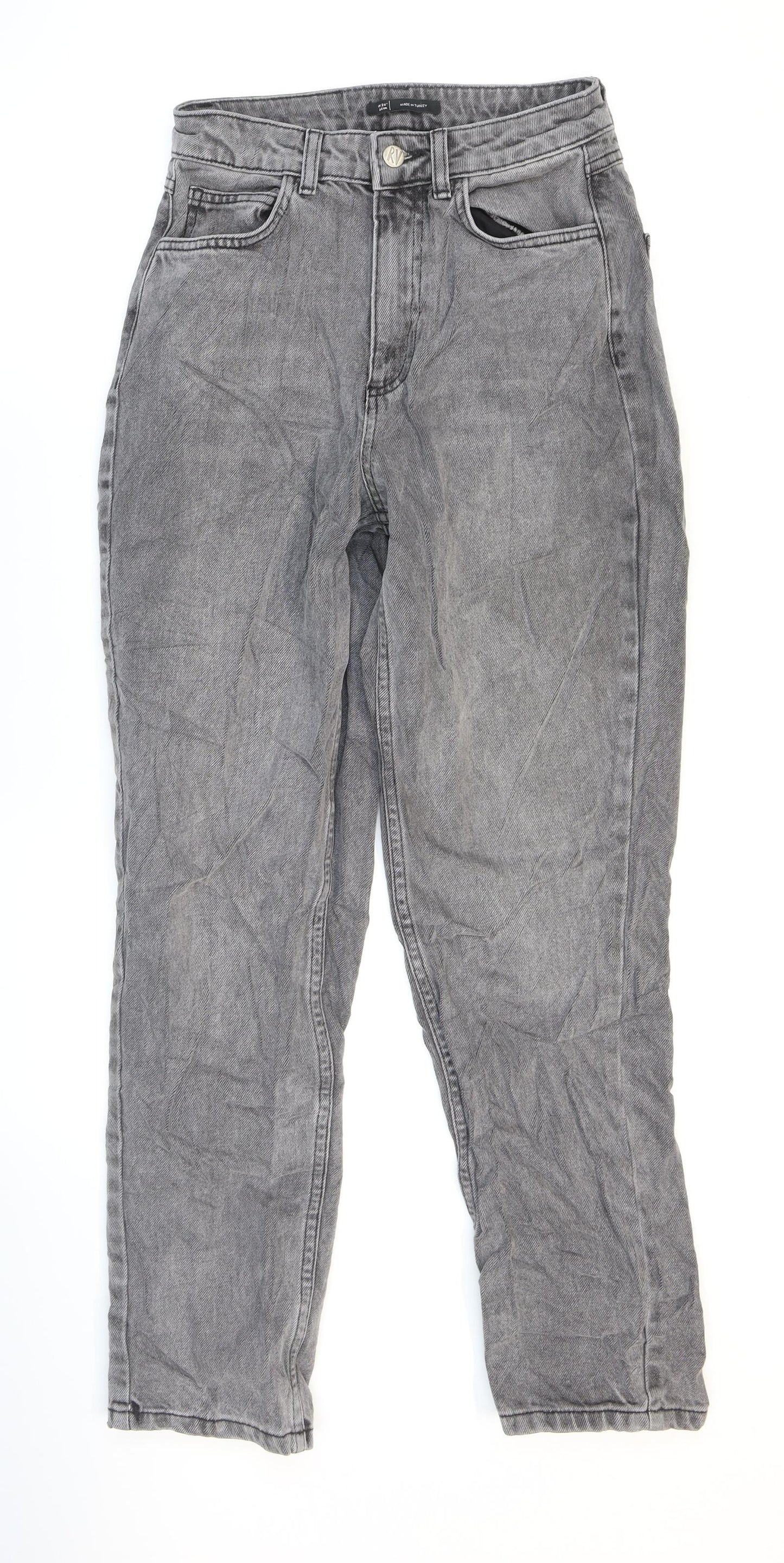 Mens UK Size 26 Reclaimed Vintage Regular Fit Straight Blue Jeans