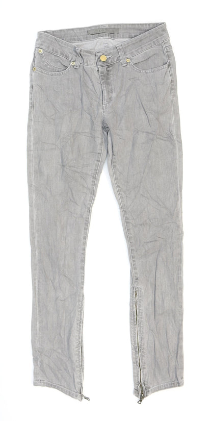 Mens UK Size 27 Superfine Regular Fit Skinny Grey Jeans