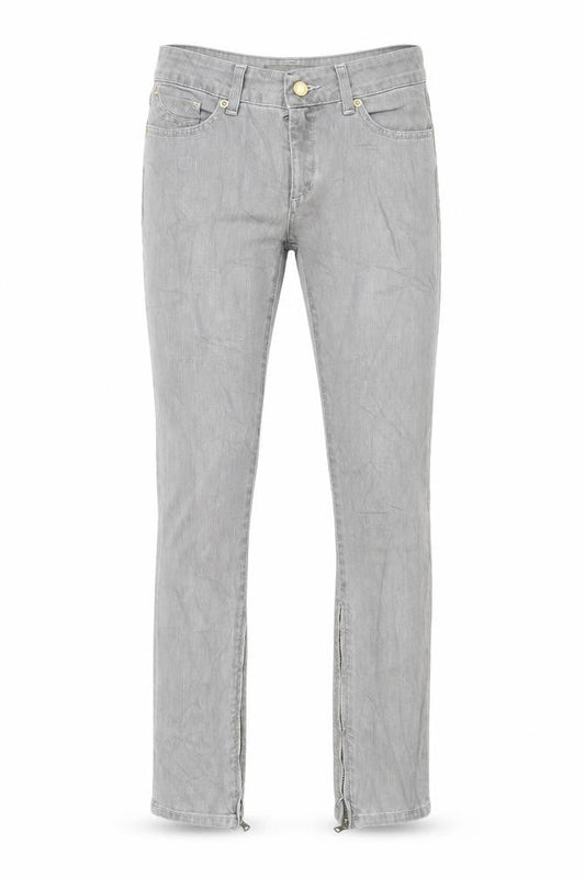 Mens UK Size 27 Superfine Regular Fit Skinny Grey Jeans