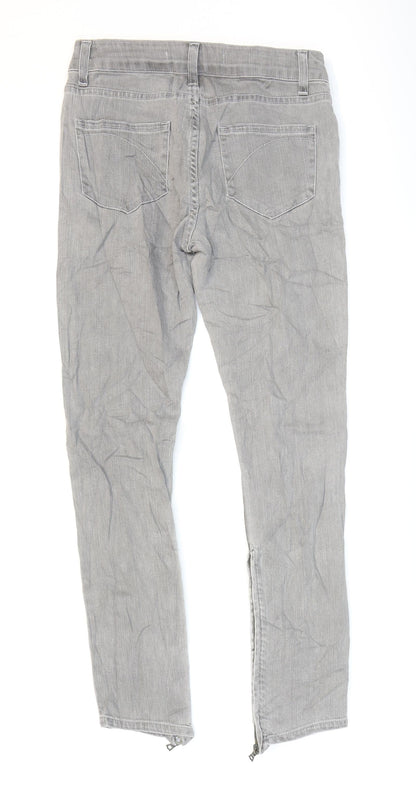 Mens UK Size 27 Superfine Regular Fit Skinny Grey Jeans