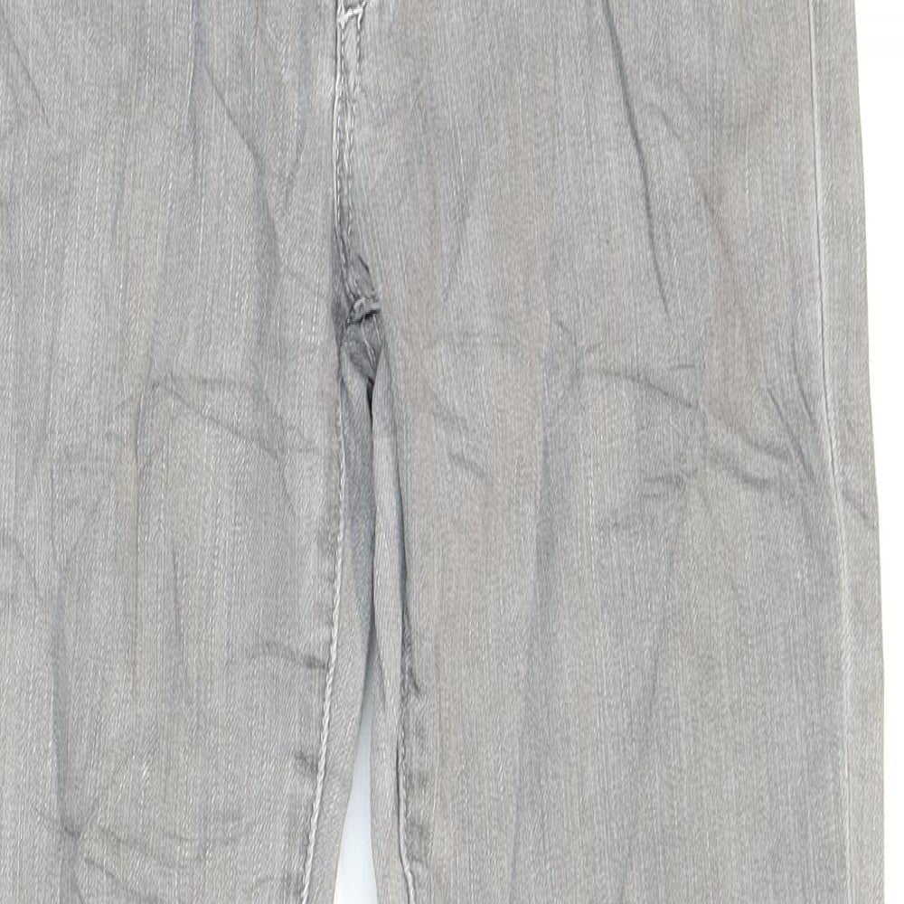 Mens UK Size 27 Superfine Regular Fit Skinny Grey Jeans