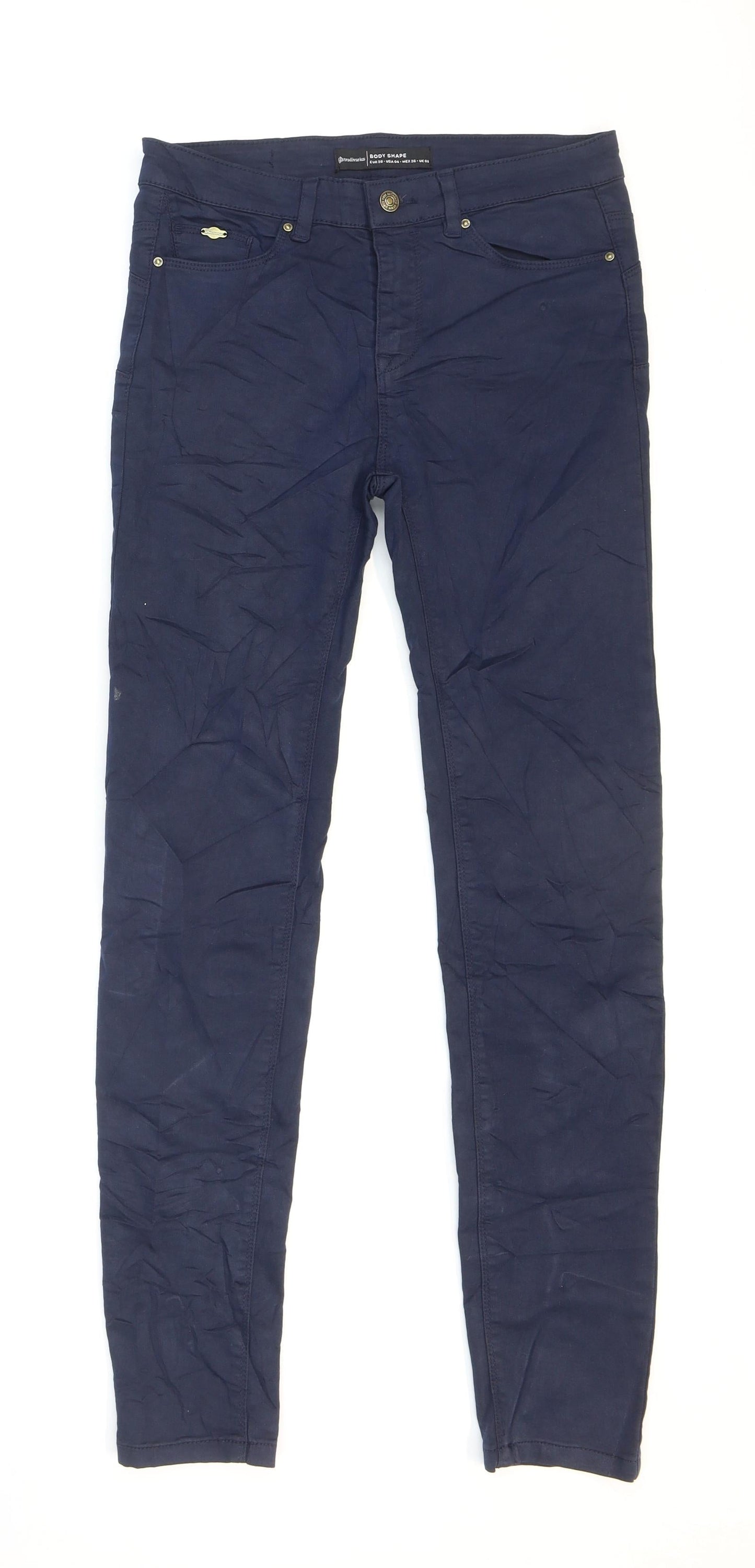Womens UK Size 8 Stradivarius Regular Fit Skinny Blue Jeans