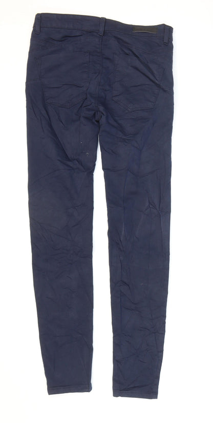 Womens UK Size 8 Stradivarius Regular Fit Skinny Blue Jeans