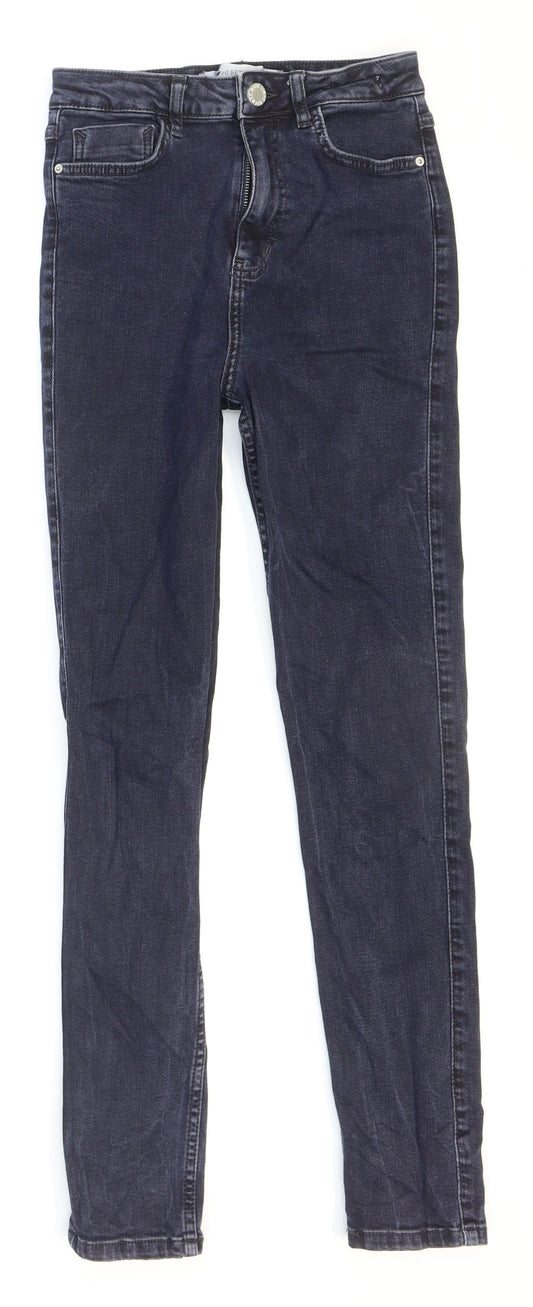 Light Before Dark Mens Blue Cotton Skinny Jeans Size 25 in L28 in Regular Zip