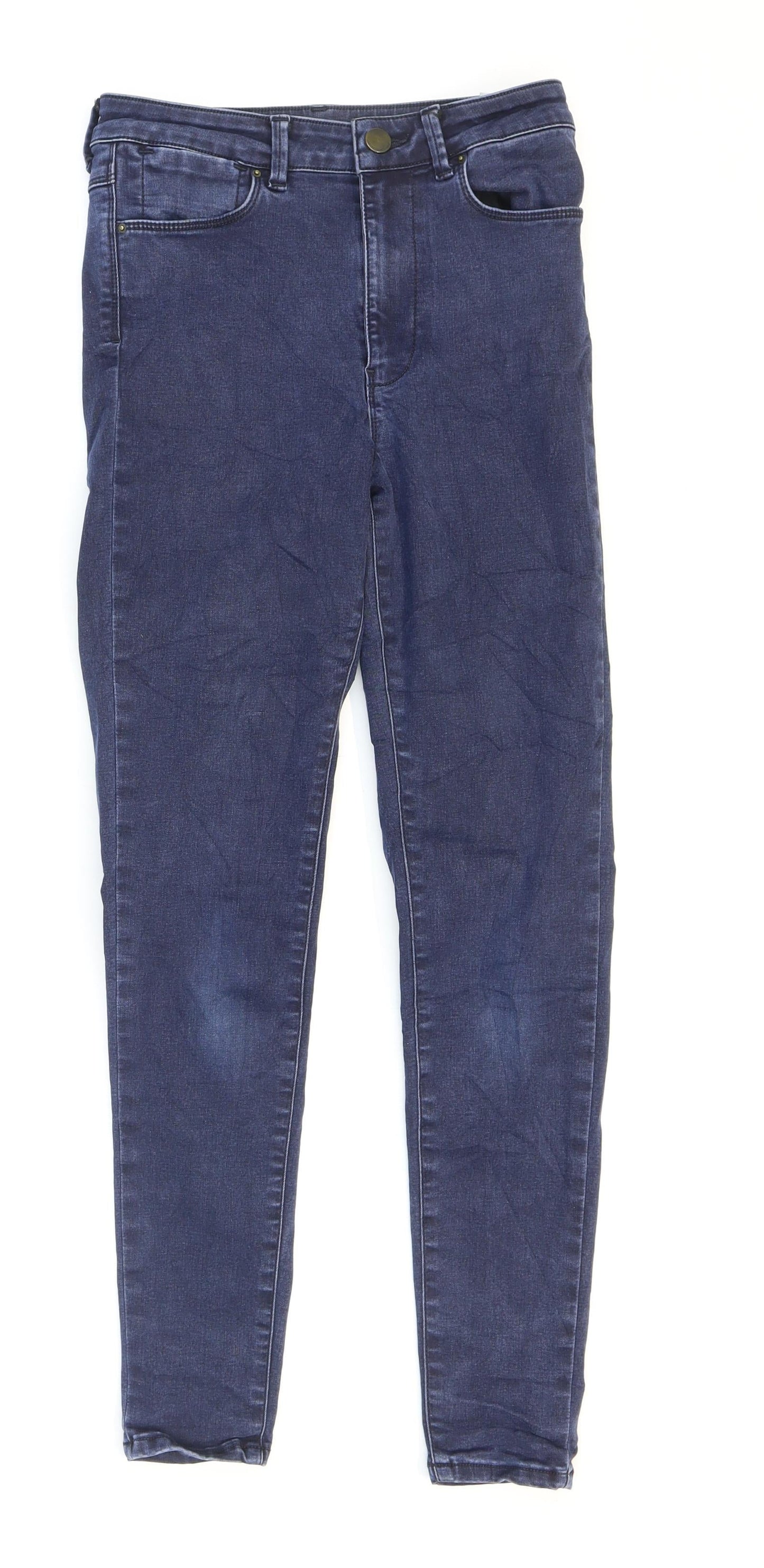 Womens UK Size 8 Marks and Spencer Regular Fit Jegging Blue Jeans