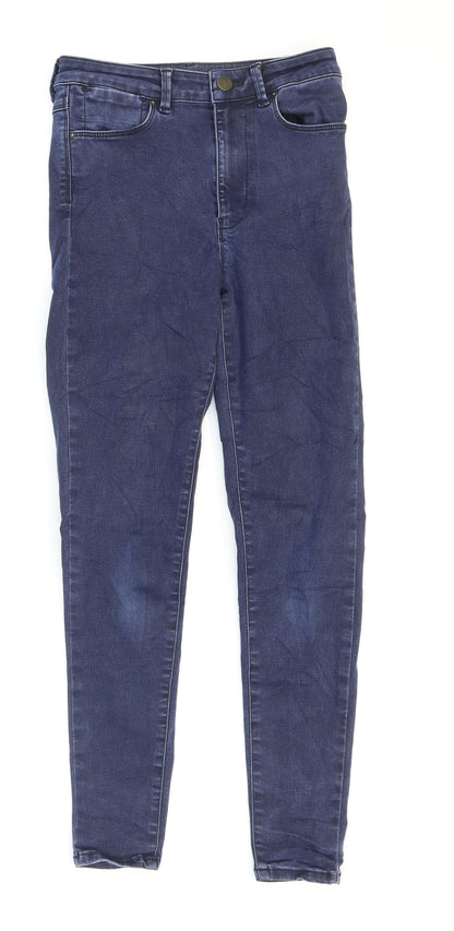 Womens UK Size 8 Marks and Spencer Regular Fit Jegging Blue Jeans