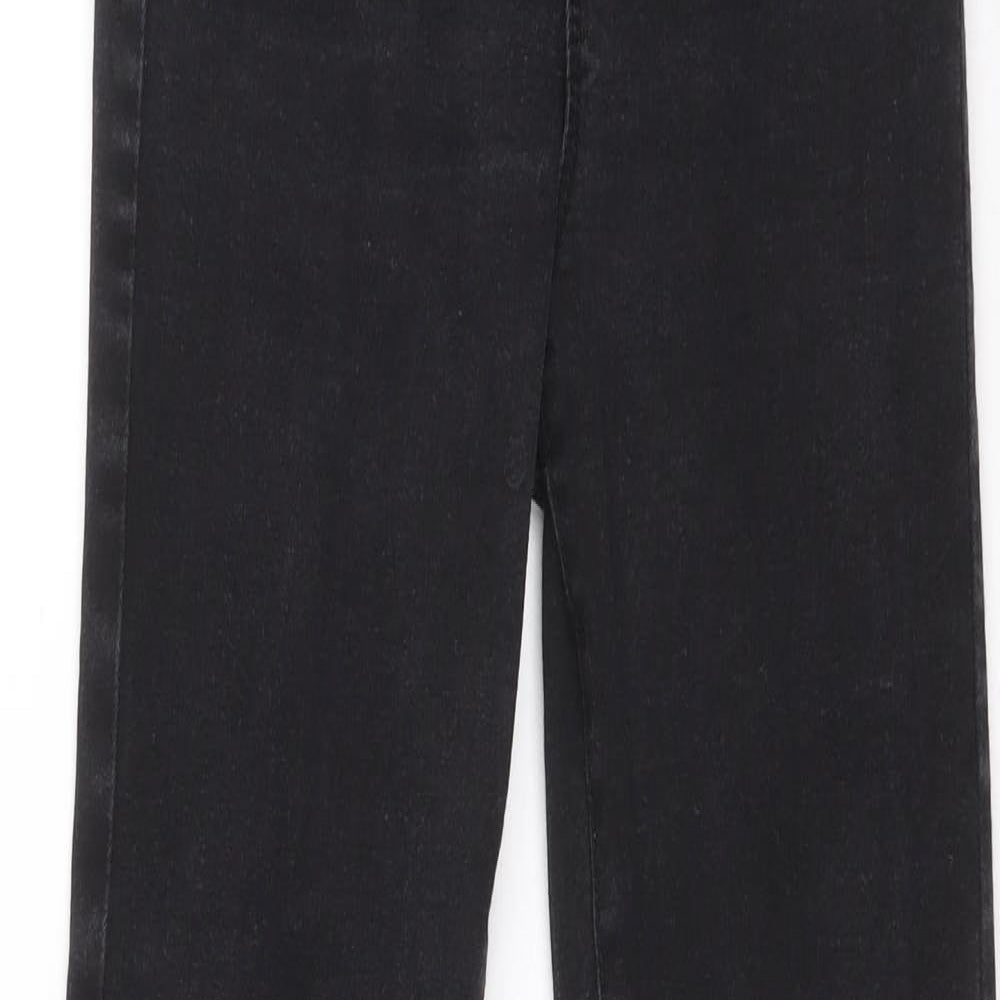 Primark Womens Black Cotton Skinny Jeans Size 10 L28 in Regular Zip