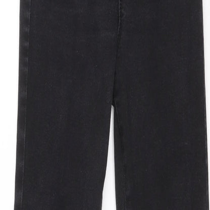Primark Womens Black Cotton Skinny Jeans Size 10 L28 in Regular Zip