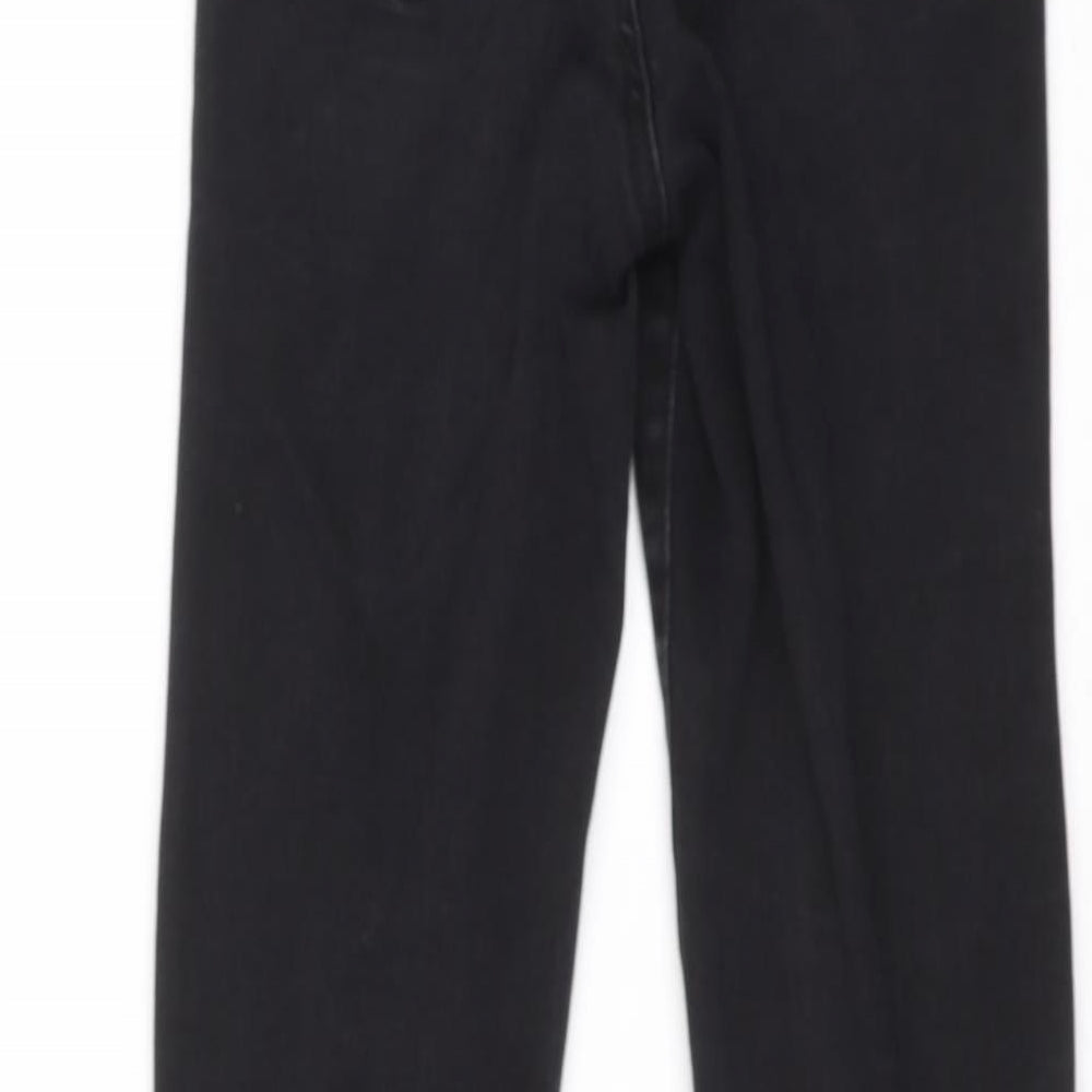 Primark Womens Black Cotton Skinny Jeans Size 10 L28 in Regular Zip