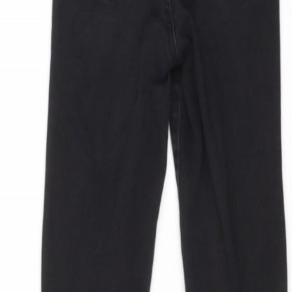 Primark Womens Black Cotton Skinny Jeans Size 10 L28 in Regular Zip