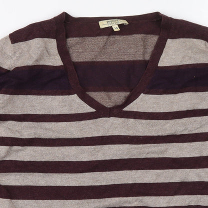Womens UK Size 14 Papaya Multicoloured Pullover Jumper