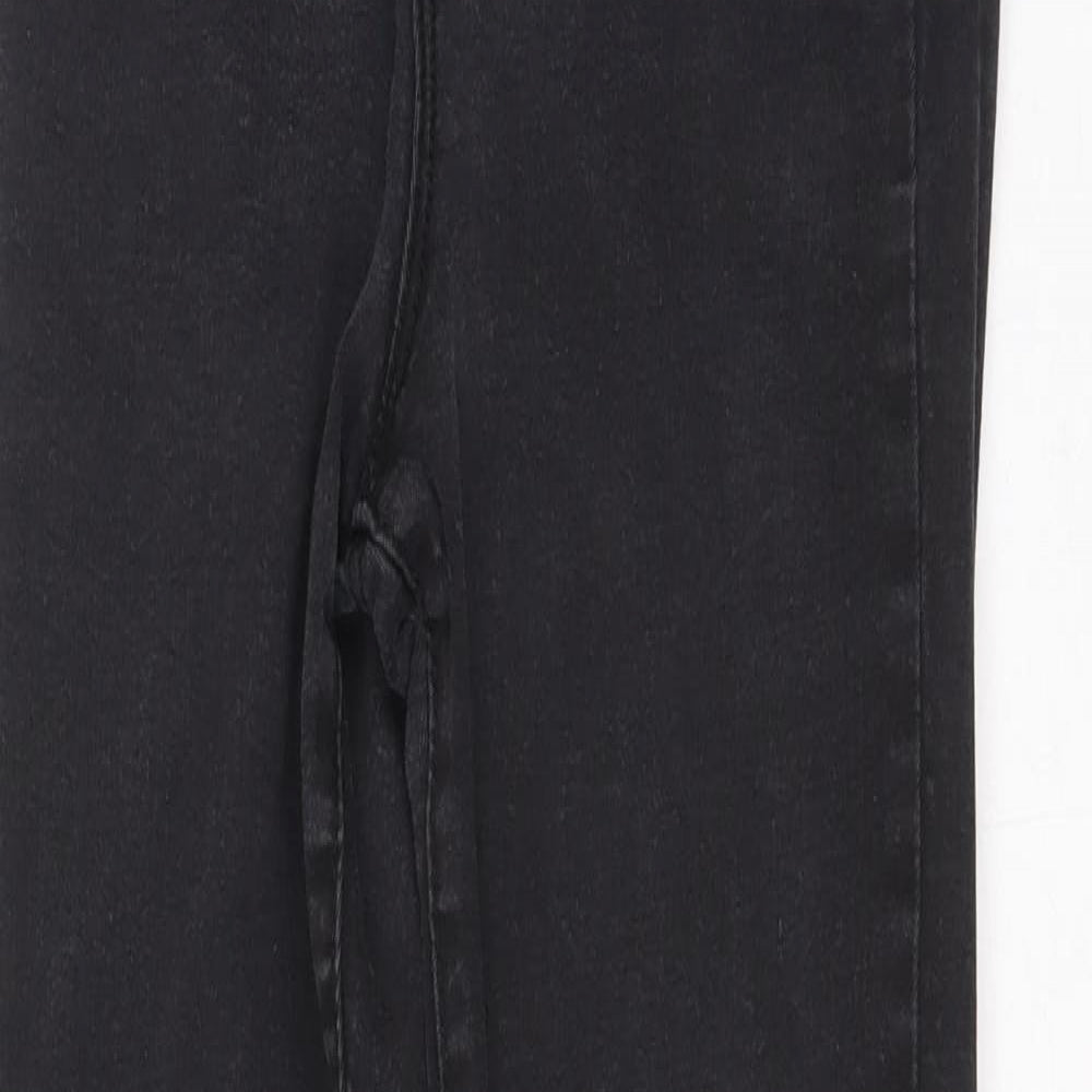 Denim & Co. Womens Black Cotton Skinny Jeans Size 10 L29 in Regular Zip