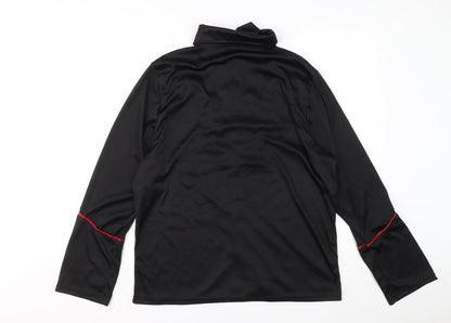 Mens UK Size M Christy's Dress Up Black  Button-Up Long Sleeve Casual Shirt