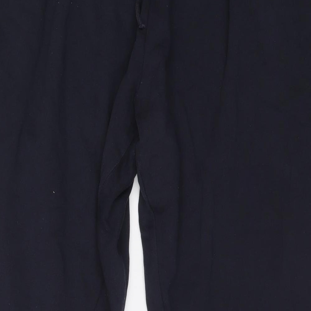 Capsule Womens Blue Polyester Jogger Trousers Size 46 in L26 in Regular Drawstring